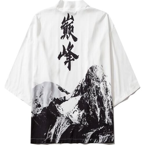2020 Summer Japanese Style Cat Samurai Kimono Streetwear Men Women Cardigan Japan Harajuku Robe Clothes