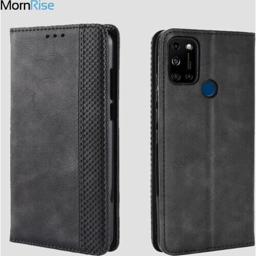 Luxury Retro Magnetic Leather Flip Cover For Wiko View 5 / 5 Plus Case Book Wallet Card Stand Soft Cover Mobile Phone Bags