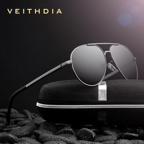 VEITHDIA Men Vintage Polarized Sunglasses Classic Brand Sun glasses Coating Lens Driving Eyewear For Men/Wome 2482