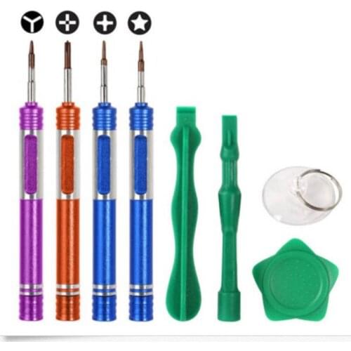 8 in 1 Mobile Phone Repair Tools Kit 0.8/2.5/1.3/Y 0.6mm Screwdriver Spudger Pry Opening Tool for iPhone Hand Tools