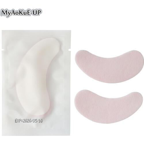 MyAoKuE UP 50pair Grafted Eye Stickers Eyelash Under Eye Paper Patches Lint Free Under Pad Eyes Extension Tips Sticker Wraps