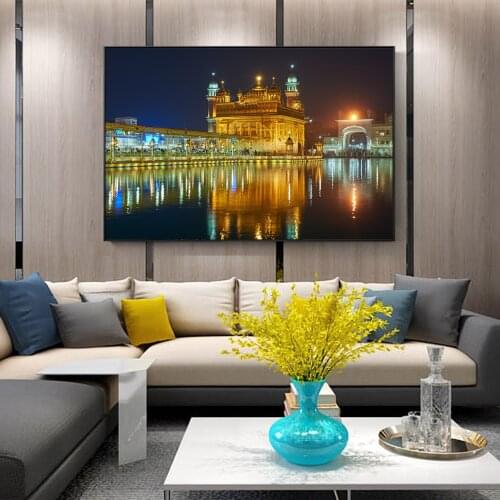 Amritsar - Golden Temple Wall Pictures For Living Room Wall Art Canvas Prints Religion Canvas Paintings Home Decoration Cuadros