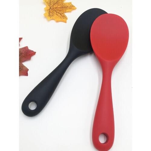 New Silicone Spoon Non-stick Rice Paddle High-temperature-resistant Spoon Rice Shovel Sushi Scoop Kitchen Gadgets
