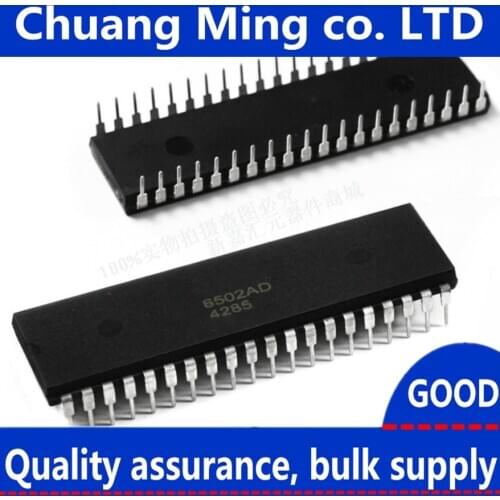 New 2PCS-5PCS 6502AD Mos6502 6502 MOS6502AD MOS-6502 DIP-40 In Stock