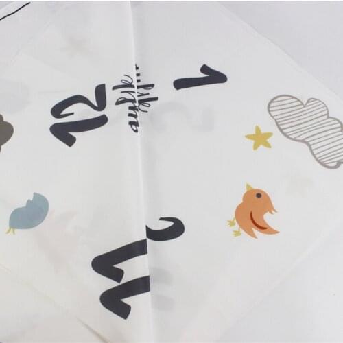 Baby Monthly Record Growth Milestone Blanket Newborn Photography Swaddle Wrap 69HE