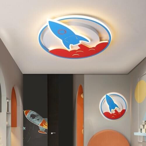 Child Room Ceiling Lamp Kids Bedroom Ceiling Light For Kids Room Lighting Rocket Boys Bedroom Light Baby Room Ceiling Light