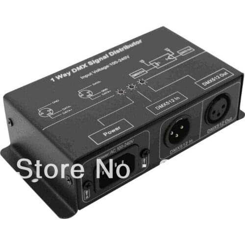 DMX signal distributor;1 channel DMX512 signal output;AC100-240V input