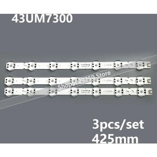 3pcs/set LED Backlight SSC.Y19.43UM73 for LG 43UM4390PLC 43UM74006LB 43UM7450PLA 43UM7390PLC 43UM7400PLB 43UM7300PSA