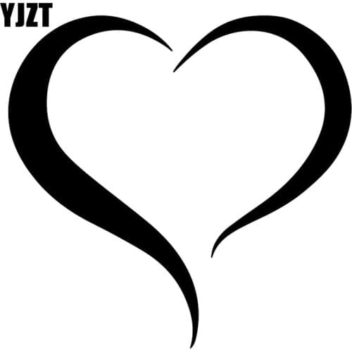 YJZT 14.9X14.4CM Love Creative Whole Body Decoration Decals Art Car Stickers C25-0453