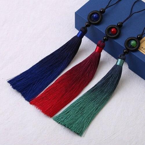 2Pcs Ring Beads Tassels Fringe DIY Curtain Hang Rope Clothes Bag Craft Supplies Classical Trim Bookmark Tassel Pendant Decor