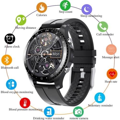 2021 Luxury Smart Watch Bluetooth Call Smartwatch Men Sport Fitness Bracelet Heart Rate Watches For Android Apple Xiaomi Samsung