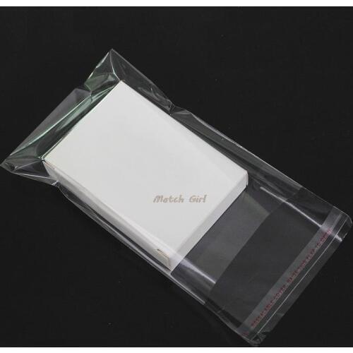 300pcs/lot-9*12cm Clear Resealable Cellophane/BOPP/Poly Bags Transparent Opp Bag storage Plastic Bags Self Adhesive Seal