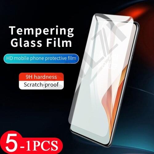 5-1Pcs 9H Glass for oneplus Nord 9 pro 9R 9E 8 8T plus 7 7T N10 N100 6 6T screen protector tempered glass phone protective film