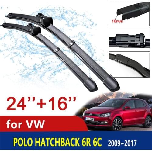 Car Wiper Blade for Volkswagen VW Polo Hatchback 6R 6C 2009~2017 MK5 Windscreen Windshield Brushes Car Goods 2010 2011 2016