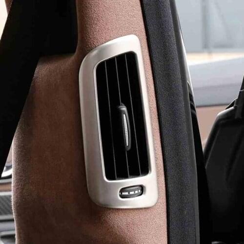 Car-Styling Interior Rear B Pillar Air Conditining Vent Outlet Cover Frame Trim For Mercedes Benz W222 S-Class 300 320 350 400