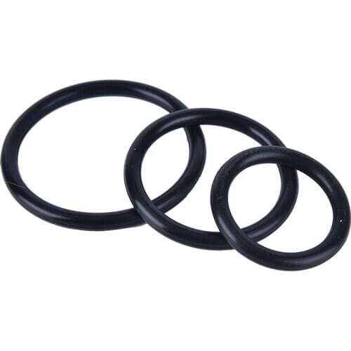 Black Three Cock Cages Penis Extension Rings Delay Premature Ejaculation Cock Rings Sex Toys for Men Erotic Sex Penis Ring