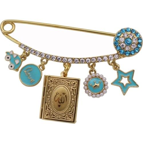 Muslim islam Koran Koran Allah Stainless Steel brooch Baby Pin
