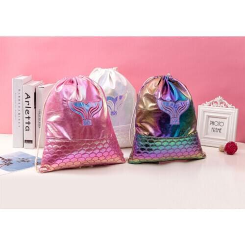 Mini Drawstring Bag Child Bags String Drawstring Backpack Beautiful Cartoon Bag Bag for Gifts Birthday Party Gift Bag