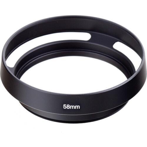 58mm Black Vented Curved Metal camera lens Hood for Leica M for Pentax for S&ny for Olympus For canon nikon