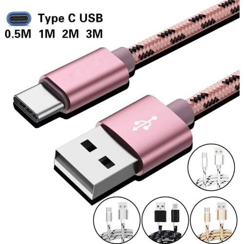 USB Type C Cable Fast Charging Mobile Phone Android Charger Type-C Data Cord for Xiaomi Huawei Samsung Charger Wire Xiaomi redmi