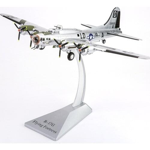 1/72 B-17 Bomber Alloy Model Aircraft with Dispaly Stand Collectables Gifts Home Ornaments 33x44x25cm