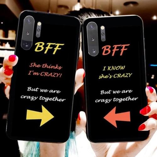 KPUSAGRT Best Friend BFF Luxury Unique Phone Cover For Samsung Note 7 8 9 10 Plus lite Galaxy J7 J8 J6 Plus 2018 Prime