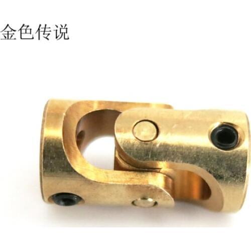 Brass Mini Cardan 3mm-3mm Counpling DIY Toy Accessory Universal joint for DIY Car Boat F17619