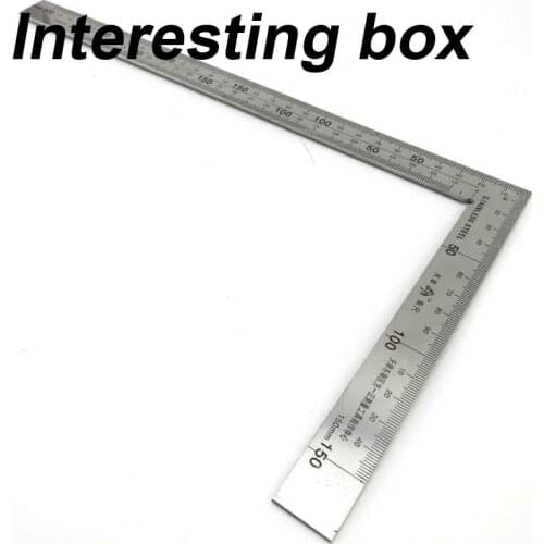 Steel ruler Angle ruler Steel ruler L-shaped ruler Drawing tools Right-angle thickened stainless steel ruler