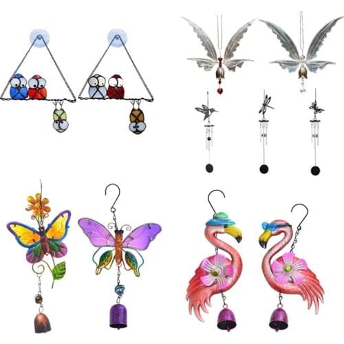 Metal Rotating Wind Chime Christmas Pendant Hanging Wind Spinner Spiral Windchimes Garden Yard Home Decor