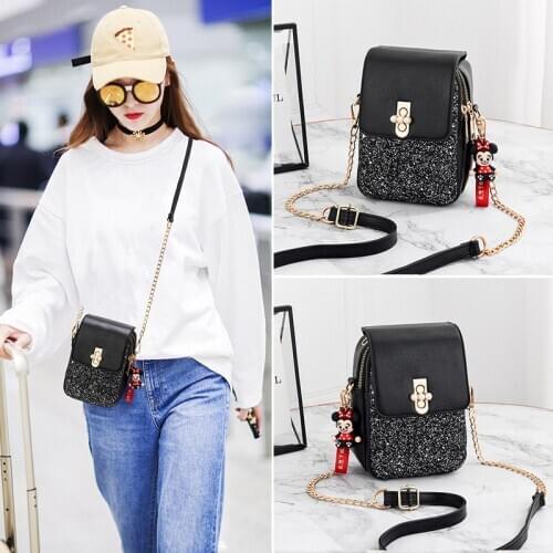 Fashion Bling Small Shoulder Bag Women Handbags Brand Designer Ladies Mini Mobile Phone Pouch Crossbody Bag Ladies Messenger Bag