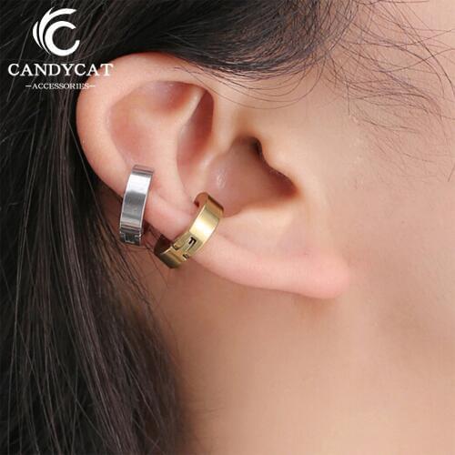 Fashion Clip Earrings For Women Men Trendy No Pierced Ear Cuff Earring Simple Multiple Color Earrings Jewelry Party Wholesale