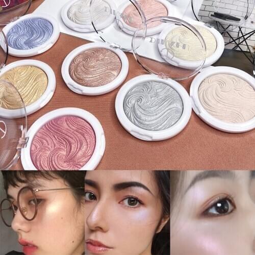 Monochrome baking highlight powder powder makeup brightening powder repair volume plate PK107 three-dimensional lying silkworm