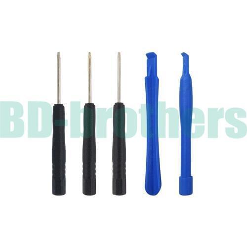 5 in 1 Opening Tools Kit Open Tool Set Opening Tool Sets ( Crowbar + T4 T5 T6 ) for Blackberry 200set/lot
