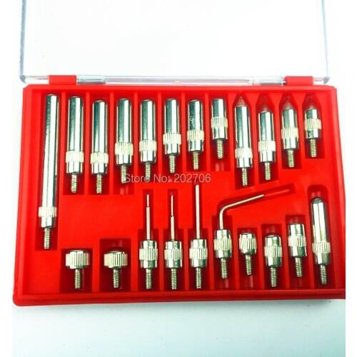 Dial Indicator 22Pcs M2.5 and 4-48 Thread Tip For Dial & Test Indicators Steel Dial Indicator Point Set