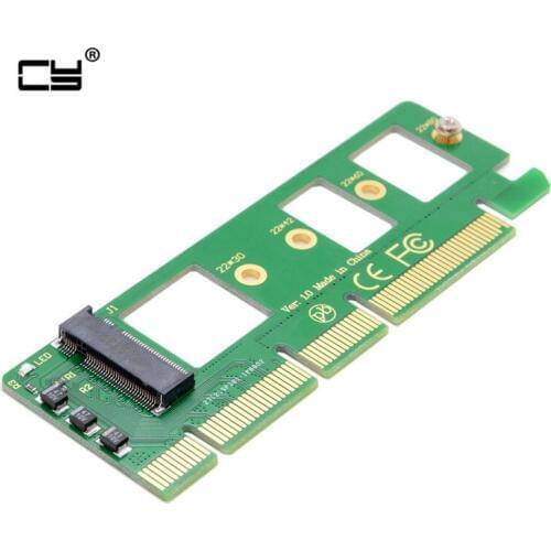 PCI-E 3.0 16x x4 Adapter NGFF M-key NVME AHCI SSD Adapter for XP941 SM951 PM951 A110 m6e 960 EVO SSD