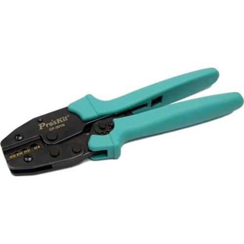 ProsKit CP-301N Non-insulated Terminal Crimping Tool High Quality Y.O Naked Terminal Ratchet Crimping Pliers Wire Stripper