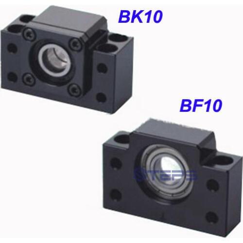 Ball screw support base 1pc BK10 + 1pc BF10 Ball screw SFU1204 (RM1204 Ballscrew) support CNC parts
