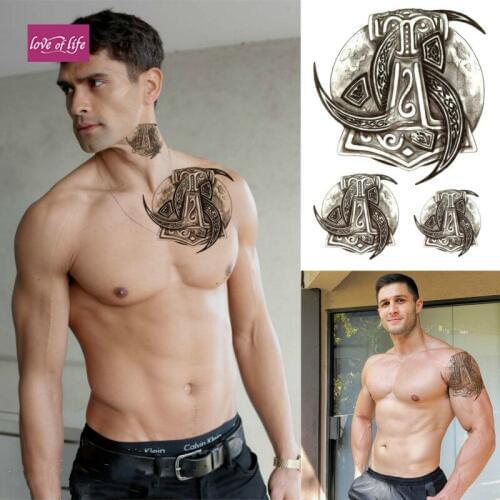 TRIBAL MAORI TEMPORARY TATTOO, POLYNESIAN, BLACK, MENS, WOMENS, STICK ON TATTOO