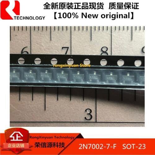 100 PCS 2N7002-7-F K72 SOT-23 2N7002 2N7002-7 N-Channel Enhancement Mode Field Effect Transistor 100% New original