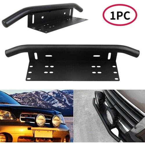 Universal License Plate Frame Off Road Accessories Frame For Car Number Light Bar Mount Bumper Holder Bracket For SUV Truck