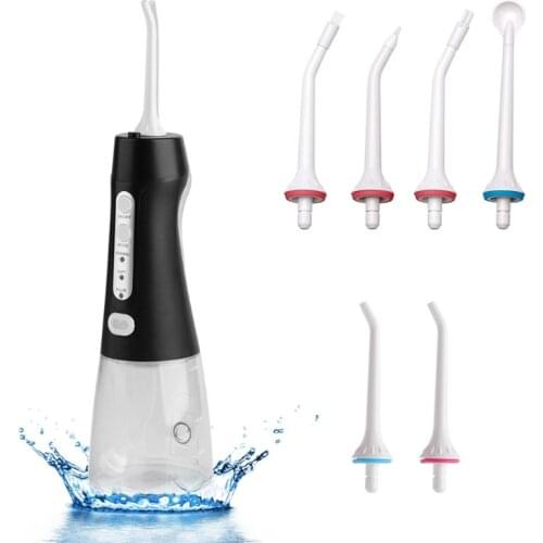 Water Flosser Professional Cordless Dental Oral Irrigator 300ML 3 Modes Water Flosser with Cleanable Water Tank for Home Travel