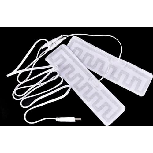 1Pair 5V Usb Insoles Electric Heated Gloves Heat Pads Hot Compress Shoulder Knee Shoes