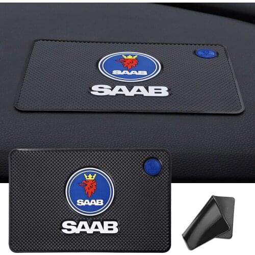 1Pcs Car Anti-Slip Mat Dashboard Phone PVC Silicone Pad For SAAB 93 93X 95 94X 92X 97X 99 9X 900 Sonett 42250 TurboX Phoenix