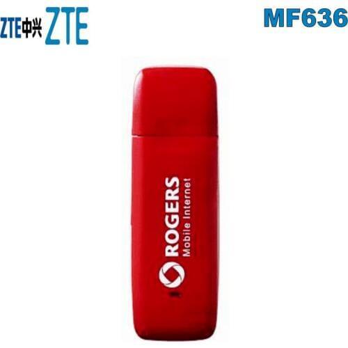 100pcs Hot Cheaper Unlocked ZTE MF636 3G USB Modem 3G 7.2 Mb/s dongle for office home laptop