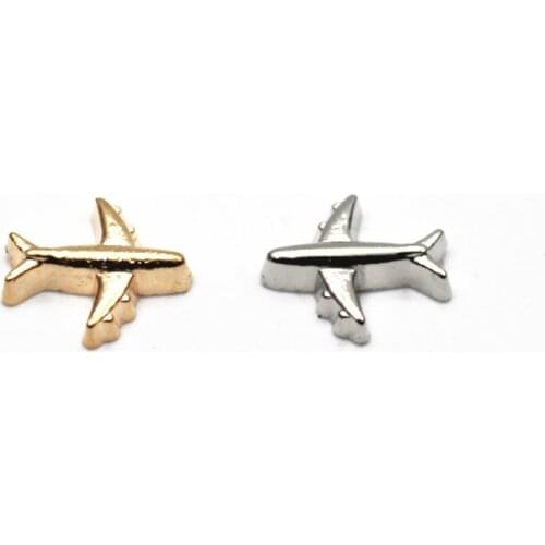 20Pcs/Lot Plane Alloy Floating Charms Hand-made DIY for Glass Lockets