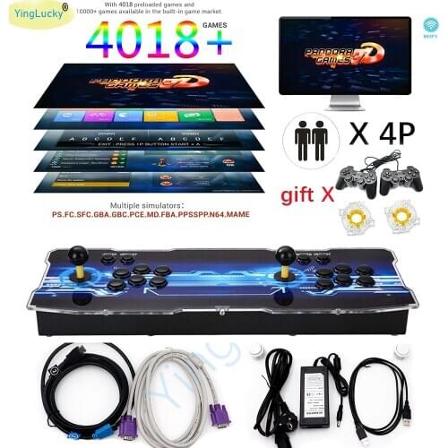 3D WiFi Pandora box 4018 in 1 Arcade video game console 2 players Arcade machine with 160 3D games with Wow Dowanland more games