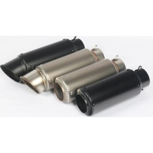 51mm Universal Motorcycle Exhaust Muffler Tube Pipe for ATV Modified Scooter Dirt Bike Stainless Steel