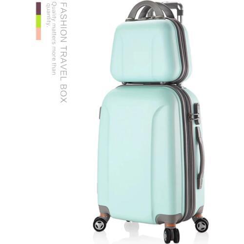 12"20"22"24"26"28" inches carry-on Suitcase on wheels Girl and kids pink luggage bag travel bag trolley case women cosmetic bag