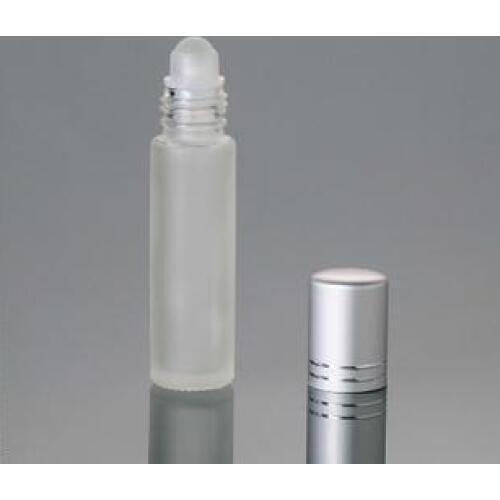 Hot sale 200 x 10ml Roll on perfume bottle, 10 ml clear essential oil roll on bottle, small frosted glass roller container