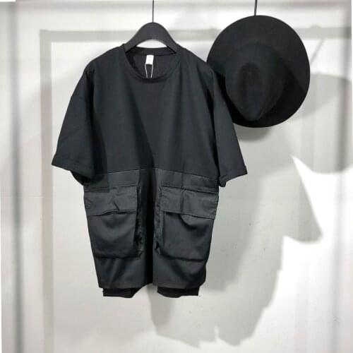 Owen seak Men T Shirt Mens Clothing Hip Hop Tops Tees High Street Summer Japanese Male Solid OverSized Sweetwear T Shirt